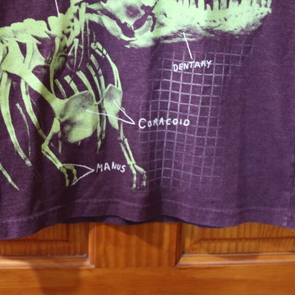Cat & Jack Boys T-rex Dinosaur Skeleton T-shirt  8/10 - Picture 4 of 6